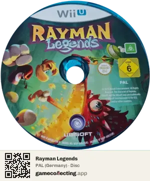 Rayman Legends Nintendo Wii U, PAL disc