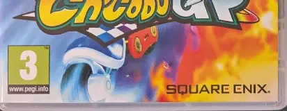 Chocobo GP, the PEGI square on its front