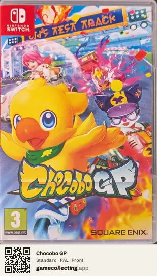 Chocobo GP Nintendo Switch, PAL box front