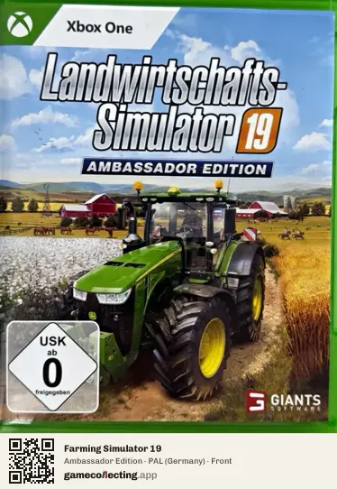 Farming Simulator 19 Xbox One, Germany box front