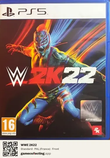 WWE 2K22 PlayStation 5, France box front