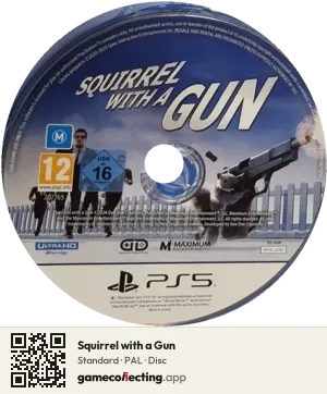Squirrel with a Gun PlayStation 5, PAL disc