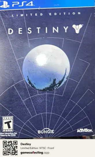 Destiny PlayStation 4, NTSC box front