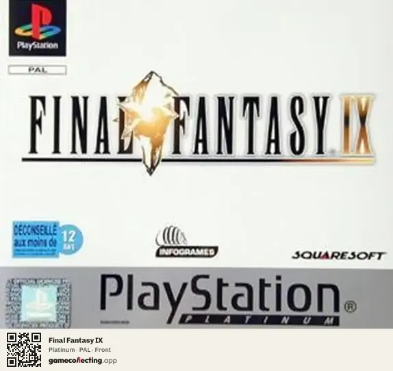 Final Fantasy IX PlayStation, PAL box front
