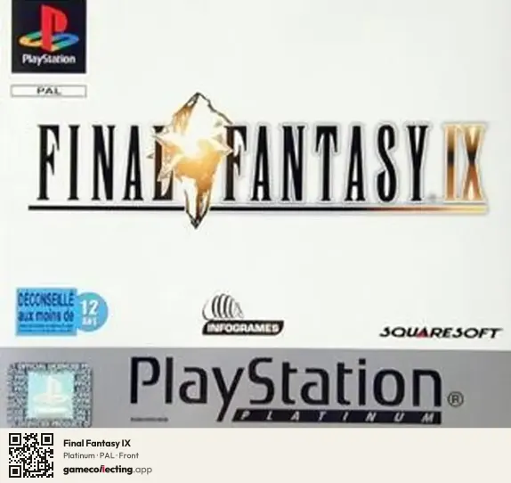 Final Fantasy IX PlayStation, PAL box front