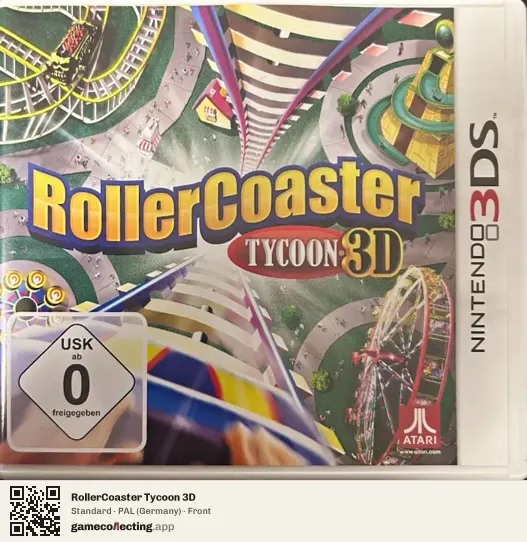 RollerCoaster Tycoon 3D Nintendo 3DS, Germany box front
