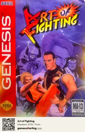Art of Fighting Sega Mega Drive / Genesis, NTSC box front
