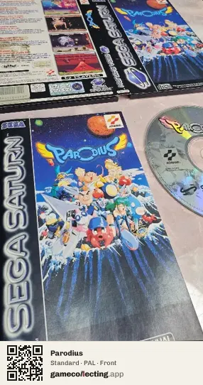Parodius Sega Saturn, PAL box front