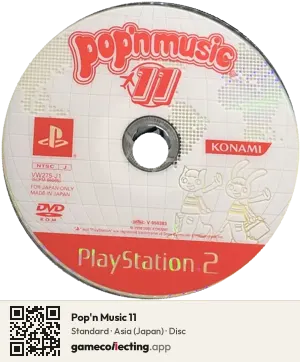 Pop'n Music 11 PlayStation 2, Asia disc