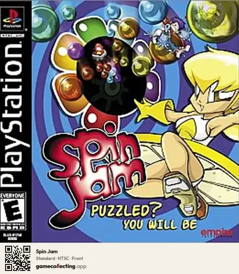 Spin Jam PlayStation, NTSC box front