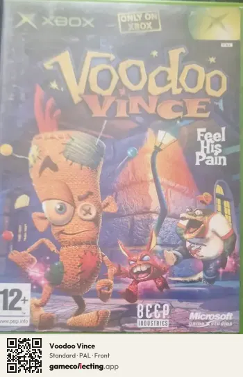 Voodoo Vince Xbox, PAL box front