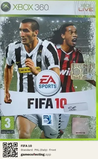 FIFA 10 Xbox 360, Italy box front