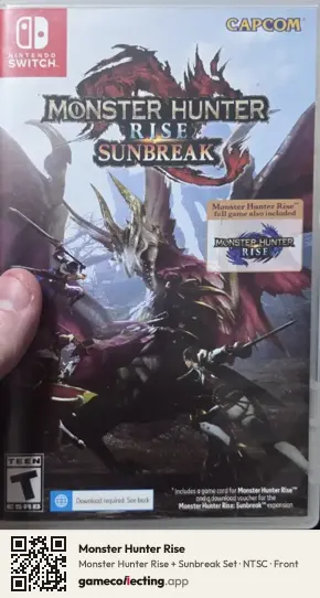 Monster Hunter Rise Nintendo Switch, NTSC box front