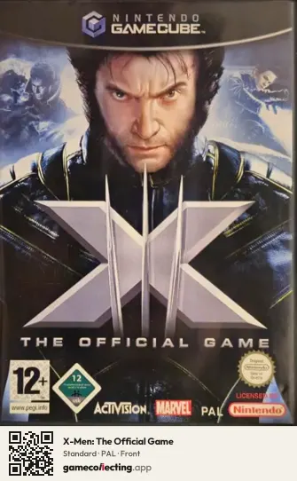 X-Men: The Official Game Nintendo GameCube, PAL box front
