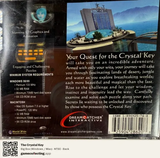 The Crystal Key Computer, NTSC box back