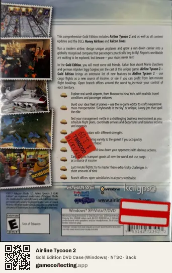 Airline Tycoon 2 Computer, NTSC box back