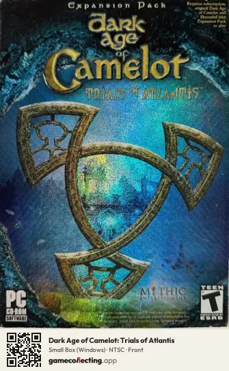 Dark Age of Camelot: Trials of Atlantis Computer, NTSC box front