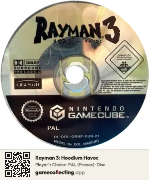 Rayman 3: Hoodlum Havoc Nintendo GameCube, PAL disc