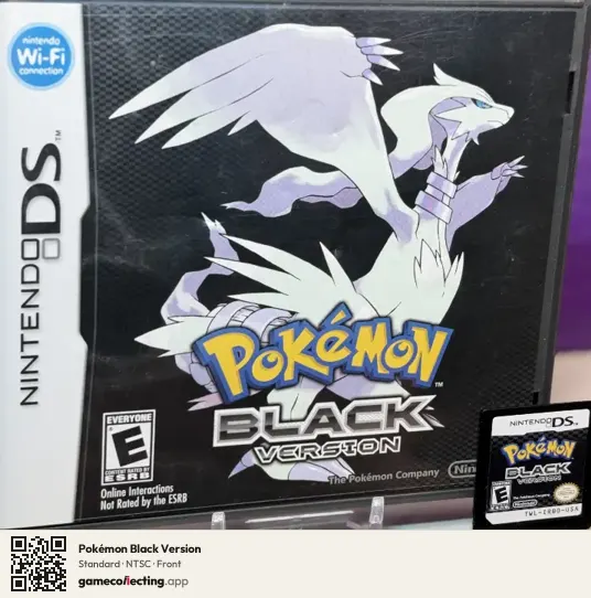 Pokémon Black Version Nintendo DS, NTSC box front