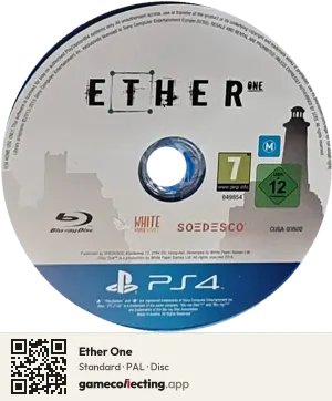 Ether One PlayStation 4, PAL disc