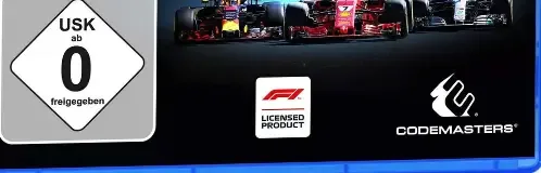 F1 2018, the USK square on its front