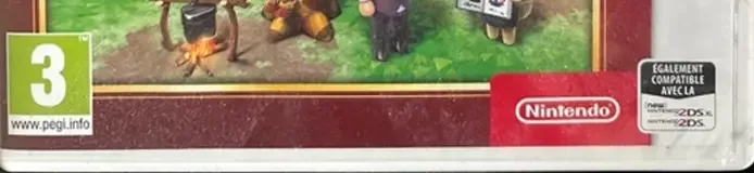 Animal Crossing: New Leaf - Welcome amiibo, the PEGI square on its front