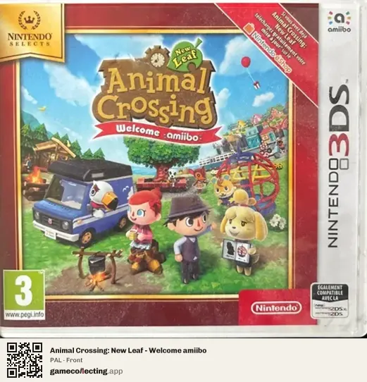 Animal Crossing: New Leaf - Welcome amiibo Nintendo 3DS, PAL box front