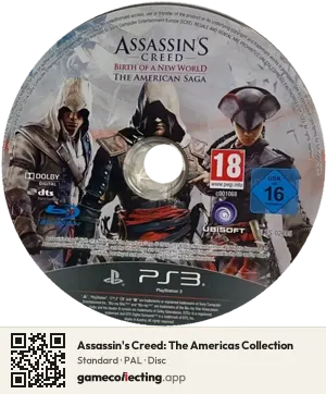 Assassin's Creed: The Americas Collection PlayStation 3, PAL disc