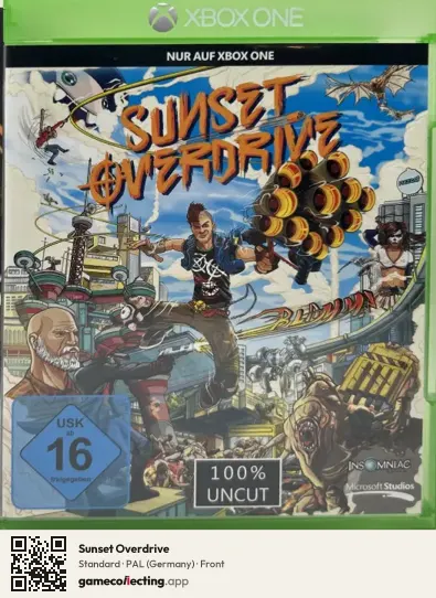 Sunset Overdrive Xbox One, Germany box front