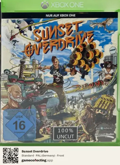Sunset Overdrive Xbox One, Germany box front