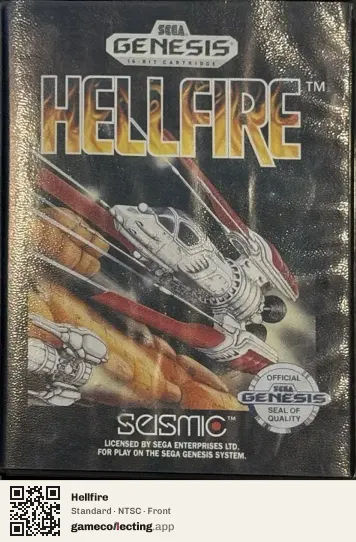 Hellfire Sega Mega Drive / Genesis, NTSC box front