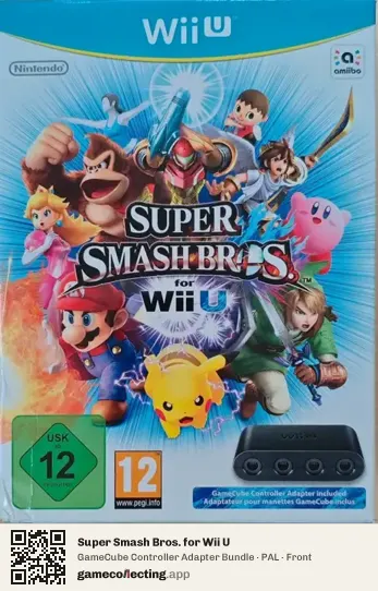 Super Smash Bros. for Wii U Nintendo Wii U, PAL box front