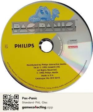 Pac-Panic Philips CD-i, PAL disc