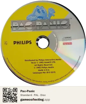 Pac-Panic Philips CD-i, PAL disc