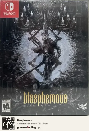 Blasphemous Nintendo Switch, NTSC box front