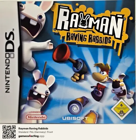 Rayman Raving Rabbids Nintendo DS, Germany box front