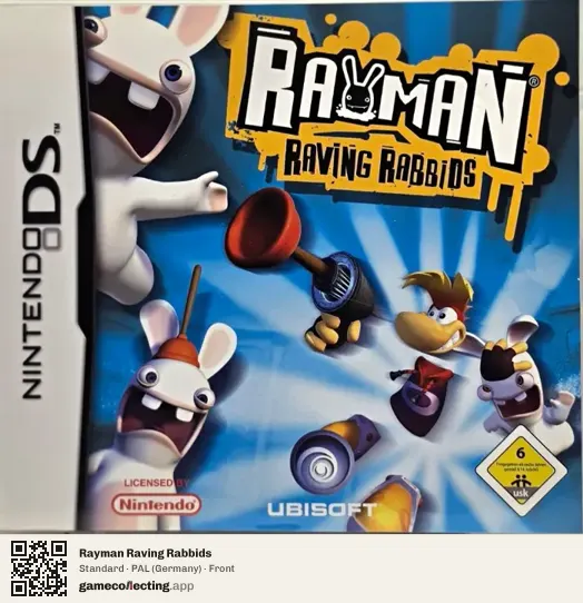 Rayman Raving Rabbids Nintendo DS, Germany box front