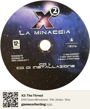 X2: The Threat Computer, PAL disc