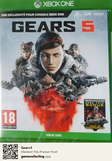 Gears 5 Xbox One, France box front