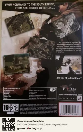 Commandos Complete Computer, United Kingdom box back