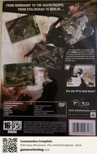 Commandos Complete Computer, United Kingdom box back