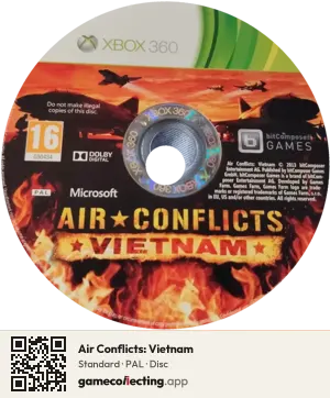 Air Conflicts: Vietnam Xbox 360, PAL disc