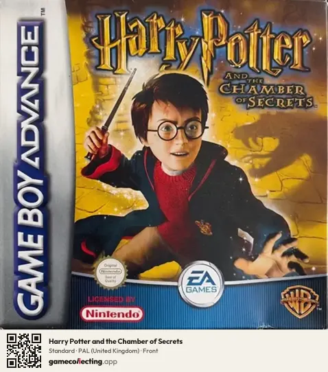 Harry Potter and the Chamber of Secrets Game Boy Advance, United Kingdom box front