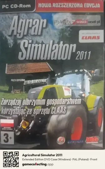 Agricultural Simulator 2011 Computer, Poland box front