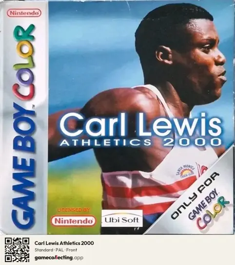 Carl Lewis Athletics 2000 Game Boy Color, PAL box front