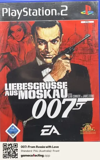 007: From Russia with Love PlayStation 2, Australia box front