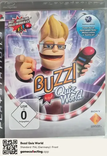 Buzz! Quiz World PlayStation 3, Germany box front