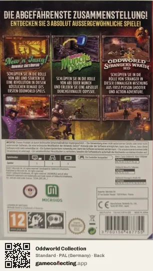 Oddworld Collection Nintendo Switch, Germany box back