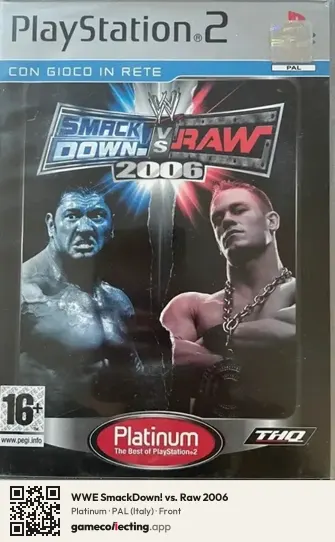 WWE SmackDown! vs. Raw 2006 PlayStation 2, Italy box front