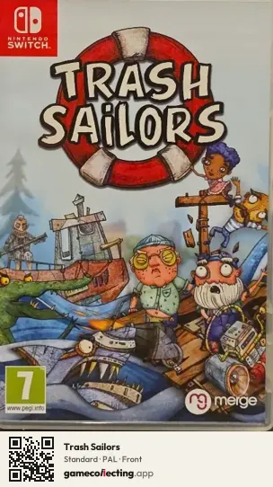 Trash Sailors Nintendo Switch, PAL box front